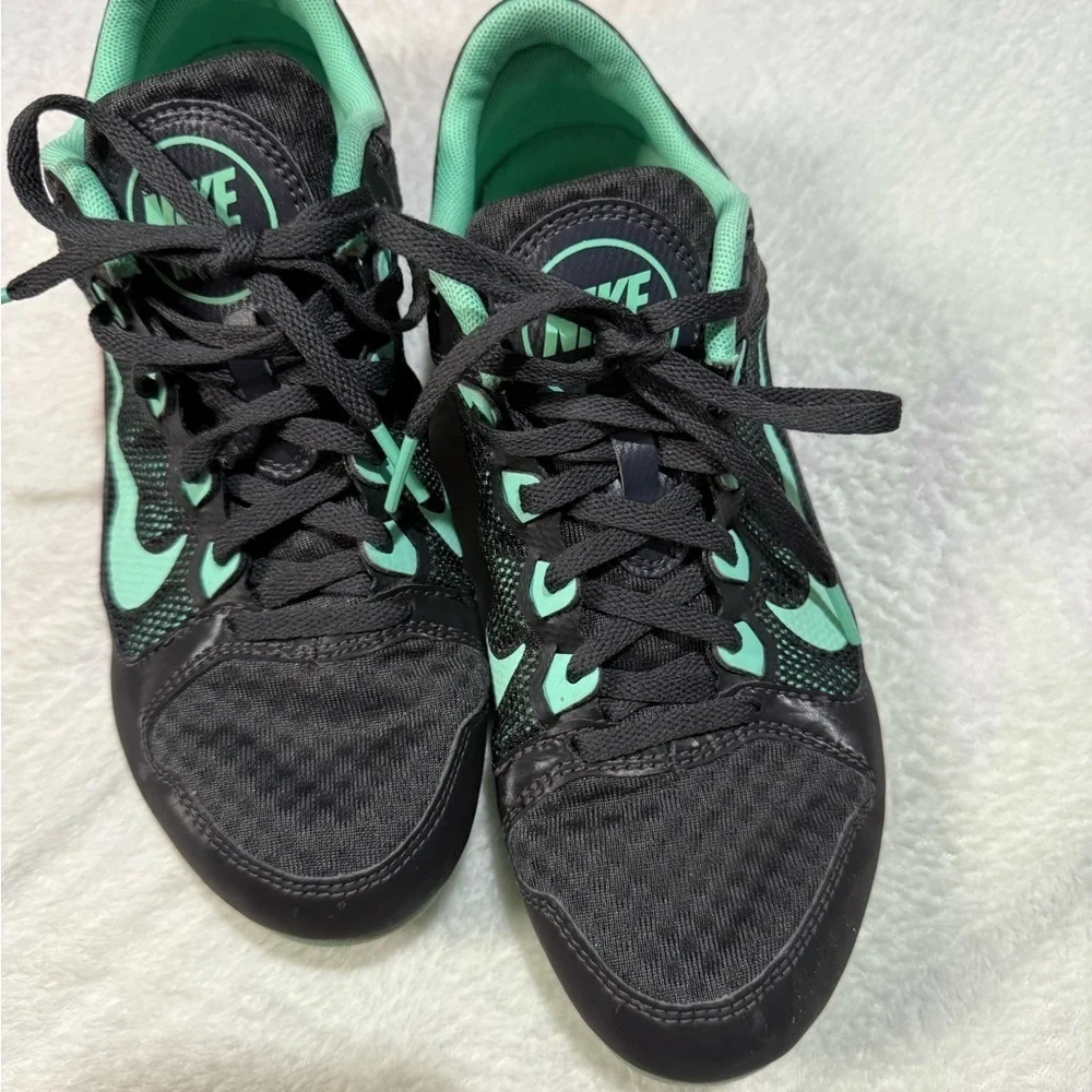 Nike Black and‎ Mint Green Spikes
